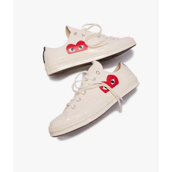 Converse Shoes - Converse chuck taylor all star PLAY COMME des GARCONS beige LOWTOP SNEAKERS Sz 7